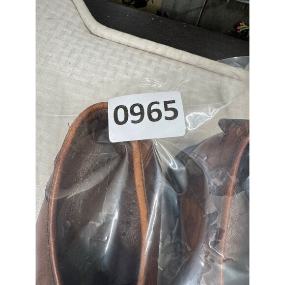 Clarks Mens Size 13M Brown Leather Slip-On Cap Toe Dress Shoes - Picture 7 of 7